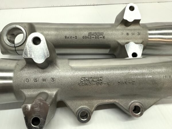 CH8 (3) Harley Fat Boy fork legs 2018-2025 FLFBS lower OEM sliders outright, PN 45400183 45400184