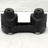 Harley 1" Handlebar Risers and Top Clamp Black
