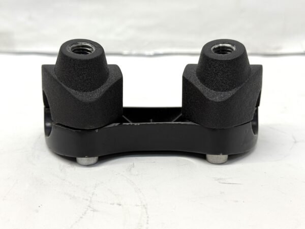 Harley 1" Handlebar Risers and Top Clamp Black