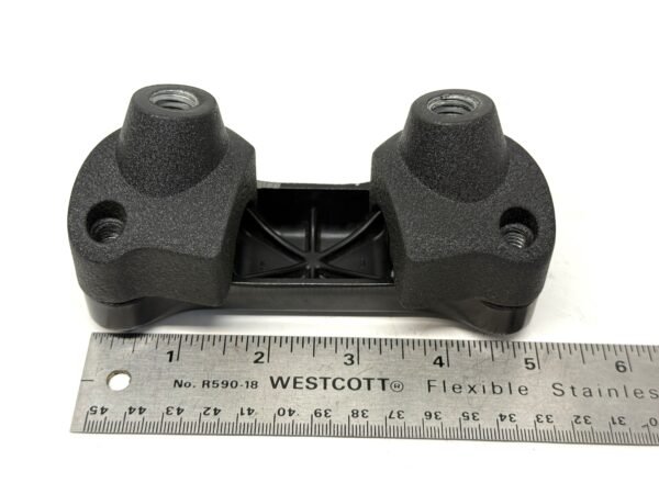 Harley 1" Handlebar Risers and Top Clamp Black