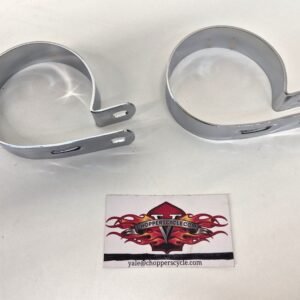Chrome 3-1/4 Muffler Clamp for Harley Knucklehead Panhead Shovelhead Evolution