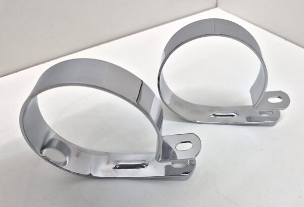 Chrome 3-1/4 Muffler Clamp for Harley Knucklehead Panhead Shovelhead Evolution