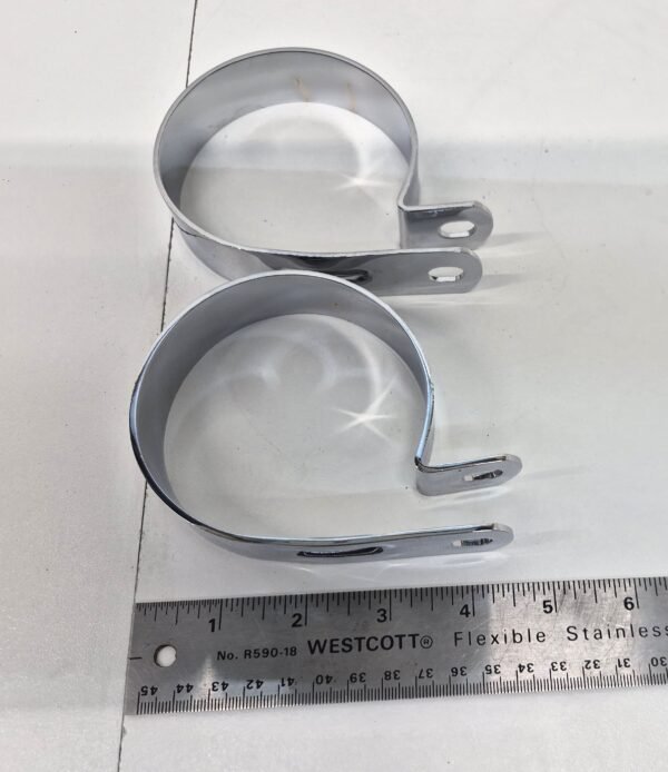 Chrome 3-1/4 Muffler Clamp for Harley Knucklehead Panhead Shovelhead Evolution