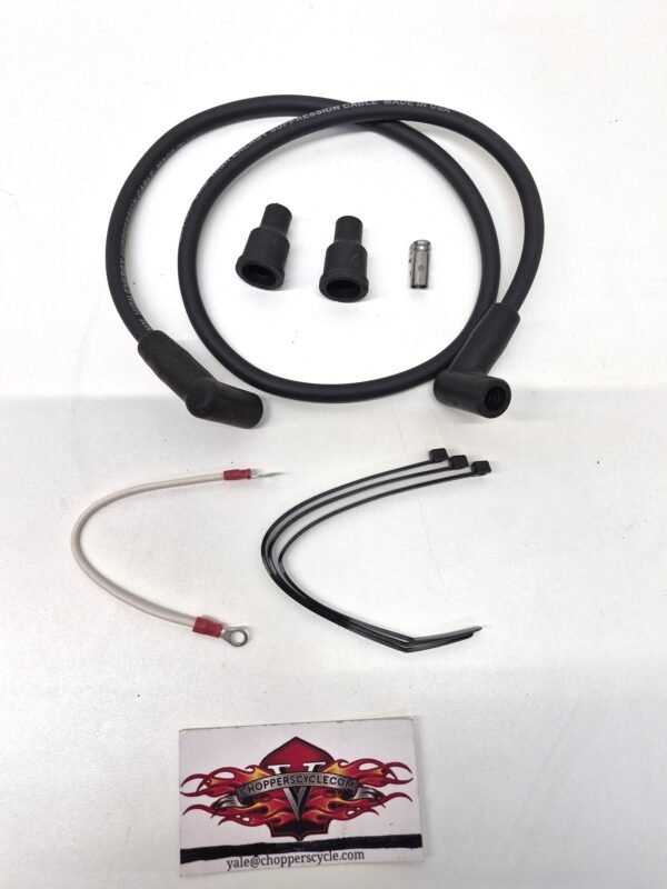 Harley Spark Plug Ignition Wire Kit 8mm Black