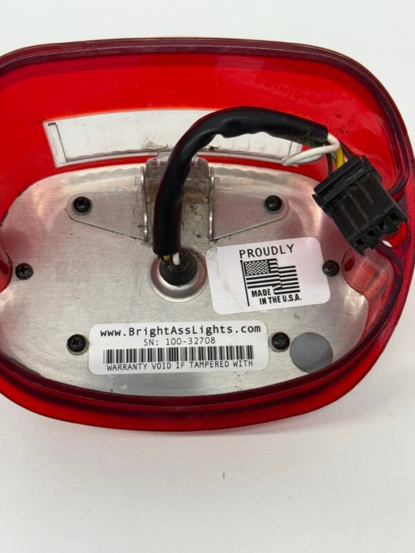 BrightAssLights LED Tail Light With License Plate for Harley