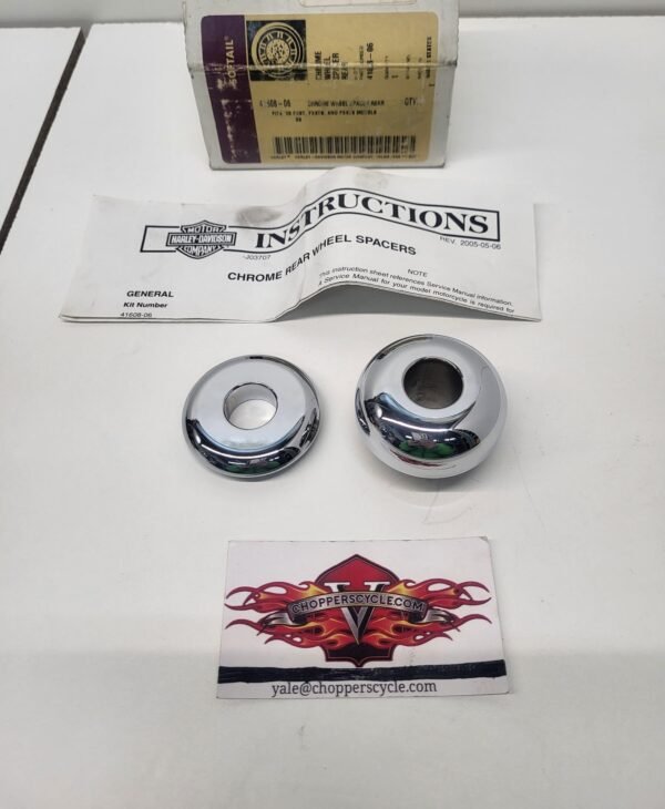 OEM Harley Chrome Wheel Spacer Rear 41608-06 for 2006 FXST, FXSTB, FXSTS