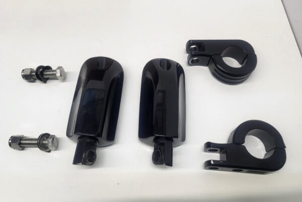 Footpegs Foot Pegs Black with 1-1/4?? Foot Peg Clamps Black for Harley