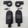 Footpegs Foot Pegs Black with 1-1/4?? Foot Peg Clamps Black for Harley
