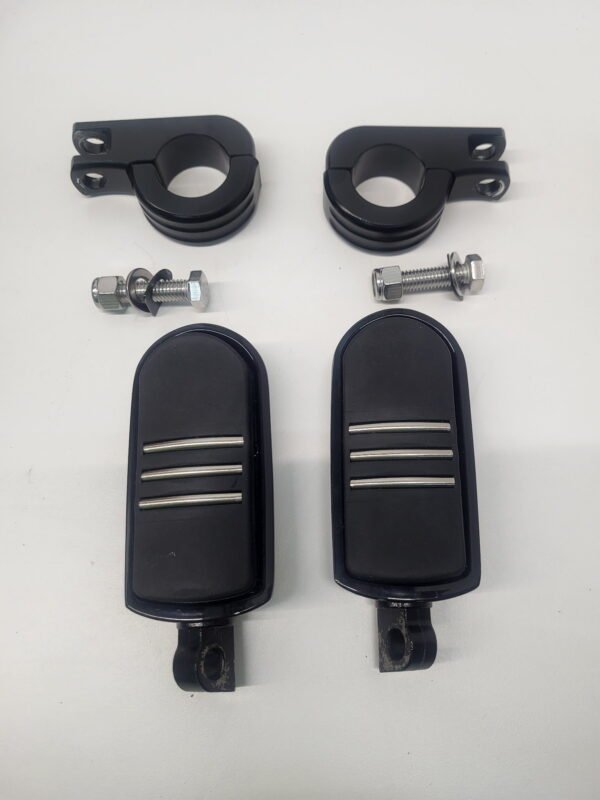 Footpegs Foot Pegs Black with 1-1/4?? Foot Peg Clamps Black for Harley