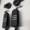 Footpegs Foot Pegs Black with 1-1/4?? Foot Peg Clamps Black for Harley