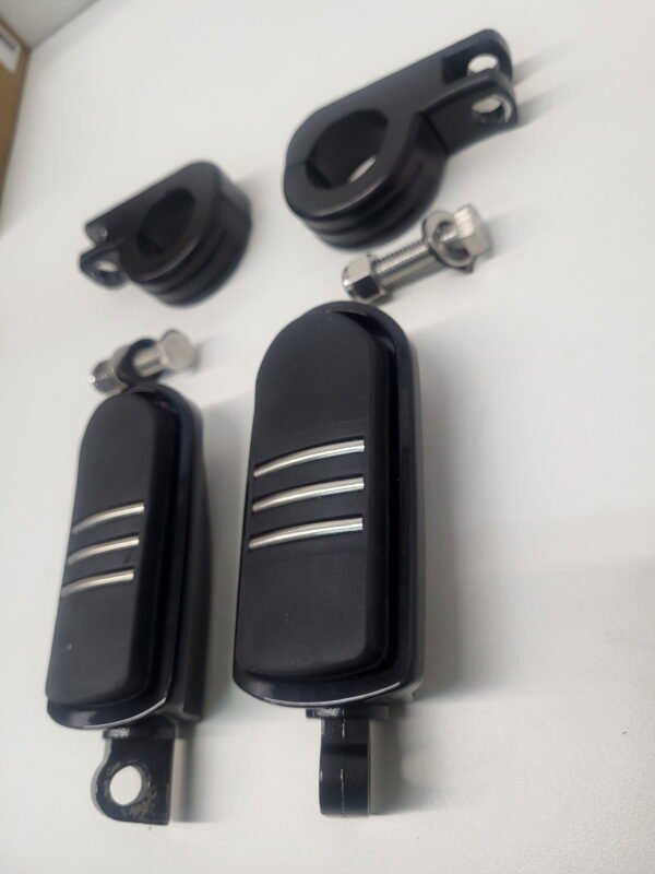 Footpegs Foot Pegs Black with 1-1/4?? Foot Peg Clamps Black for Harley