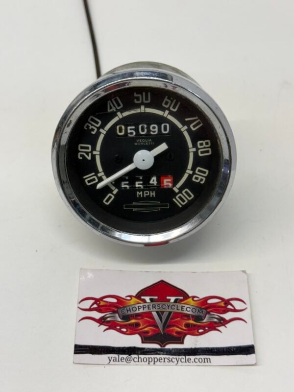 OEM Harley Vintage Mechanical 3.5" Speedometer MPH early Sportster, early FX