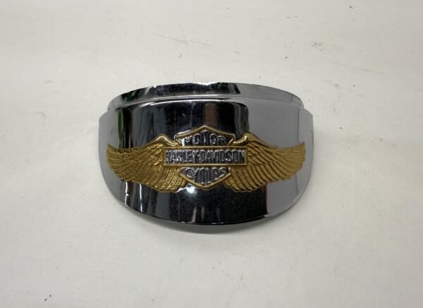 OEM Harley Eagle Wing Headlight Cap OEM 67791-91T and Driving Light Visors 67796-91T
