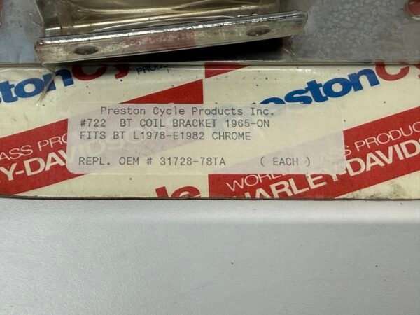 Preston Cycle Products Inc. BT Coil Bracket 1965-ON Fits L1978-E1982 Big Twin