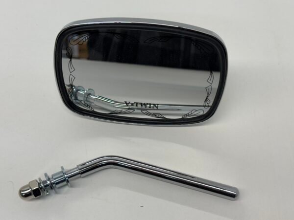 Emgo Chrome Die Cast Mirror Scrolled V-Twin Harley
