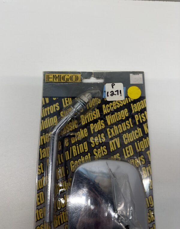 Emgo Chrome Die Cast Mirror Scrolled V-Twin Harley