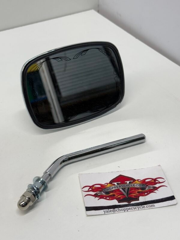 Emgo Chrome Die Cast Mirror Scrolled V-Twin Harley