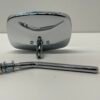 Emgo Chrome Die Cast Mirror Scrolled V-Twin Harley