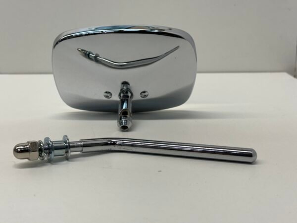 Emgo Chrome Die Cast Mirror Scrolled V-Twin Harley