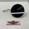 Short Stem One-Piece Round Motorcycle Mirror Right Side for Harley Models