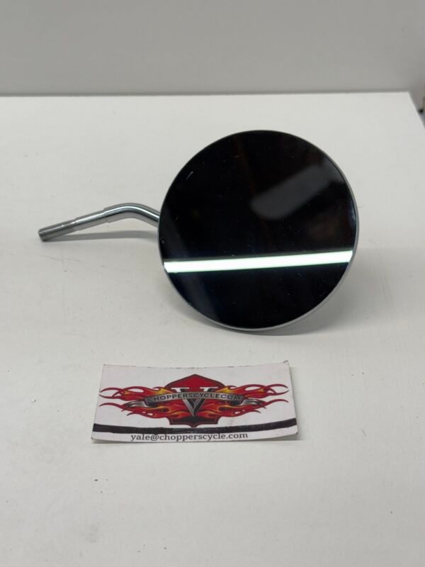 Short Stem One-Piece Round Motorcycle Mirror Right Side for Harley Models