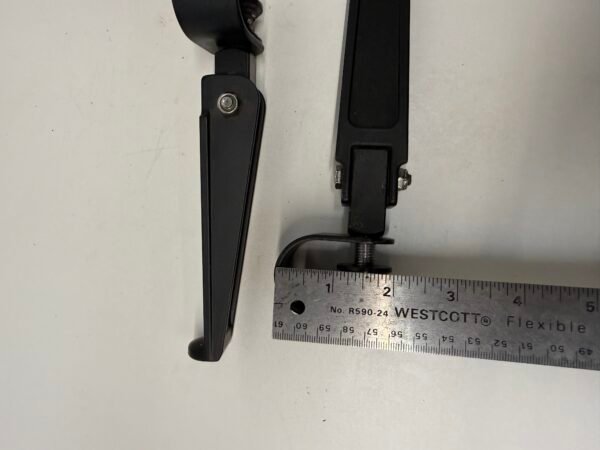 CH893 (6) 1 1/4" U-Clamp Footpegs Foot pegs Black For Harley