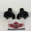 1" Handlebar Black Straight Risers 1" for Harley FX, FXR, XL