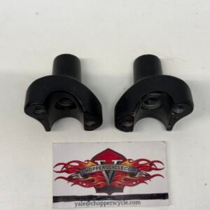 1" Handlebar Black Straight Risers 1" for Harley FX, FXR, XL
