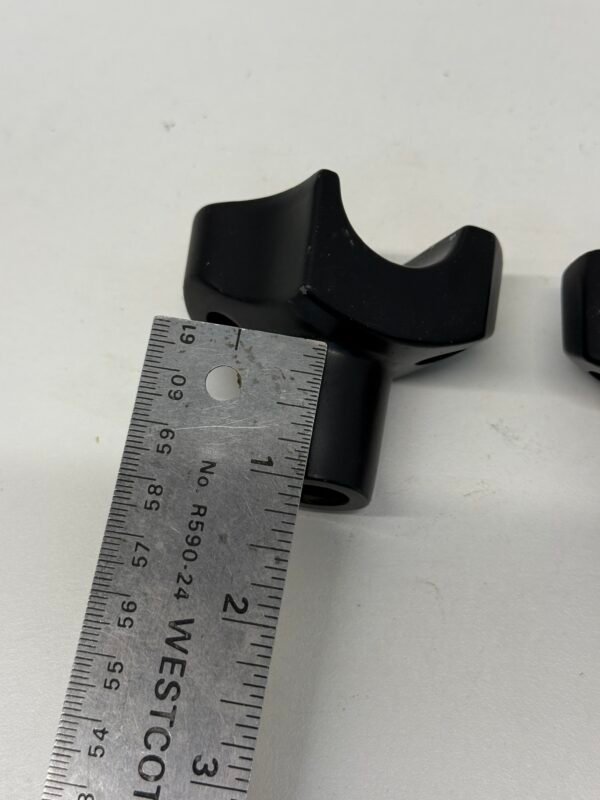 1" Handlebar Black Straight Risers 1" for Harley FX, FXR, XL