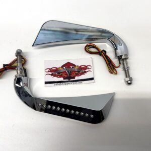 Motorcycle Side Mirror with Turn Signal for Harley