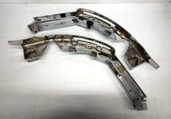CH91 (2) OEM Harley Chrome Fender Strut Saddlebag Supports 90200502, 90200503 2014-later FLHX, FLTR, FLHT