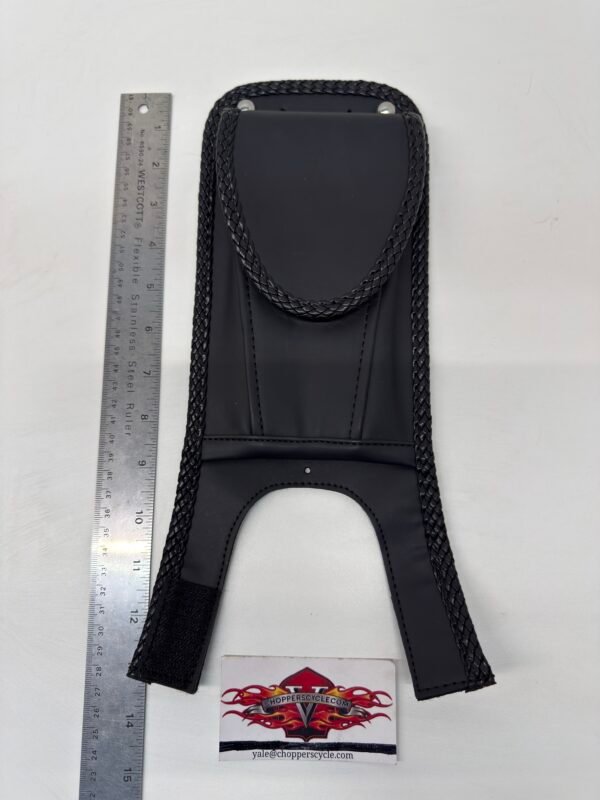 Black Gas Tank Bib Cover Panel for 2000-2017 Harley Softail Fat Boy Heritage FXST FXSTB FLST