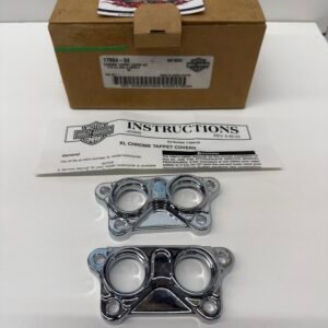 CH927 (1) OEM Harley Chrome Tappet Cover Kit 17994-04 for 2004-up Sportster