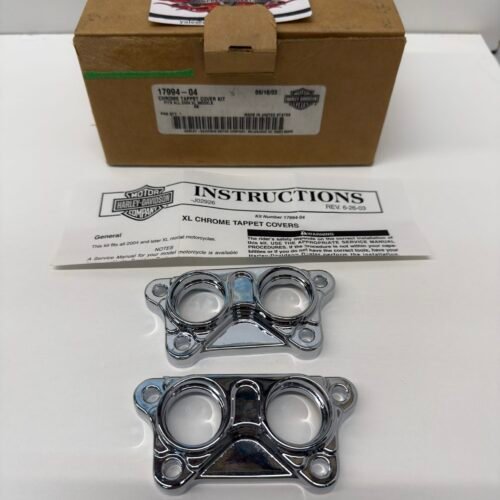 OEM Harley Chrome Tappet Cover Kit 17994-04 for 2004-up Sportster