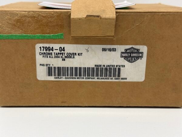 OEM Harley Chrome Tappet Cover Kit 17994-04 for 2004-up Sportster