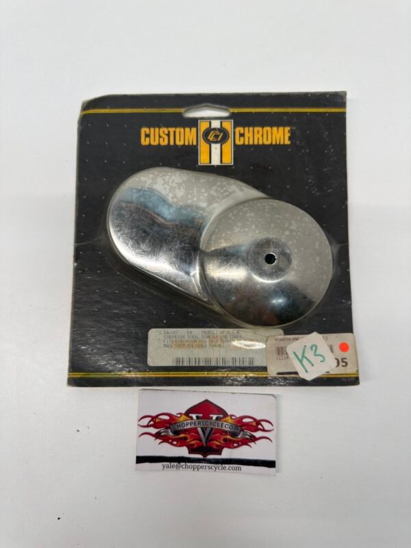 CH935 (1) Custom Chrome Stainless Steel Starter end Cover 14-107 for 89-up Evolution Big Twin