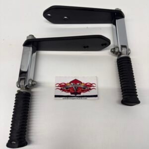 CH943 (1) OEM Harley Highway Foot Pegs Footrests with Mounts for 1993 - 2017 Dyna