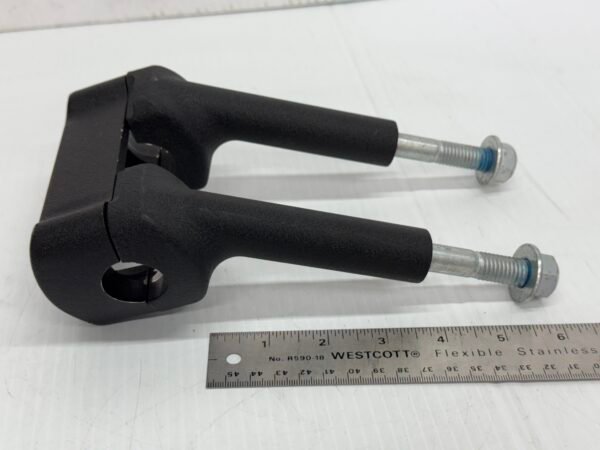 CH95 (9) OEM Harley M8 Softail 1” Handlebar Risers 5” and Top Clamp