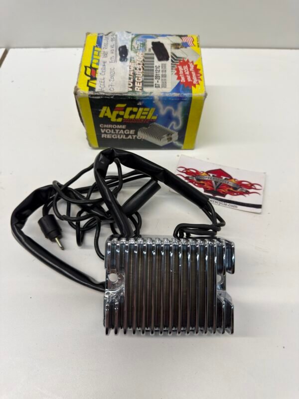 Accel Chrome Voltage Regulator 07-201121C for 1985-90 Harley XL