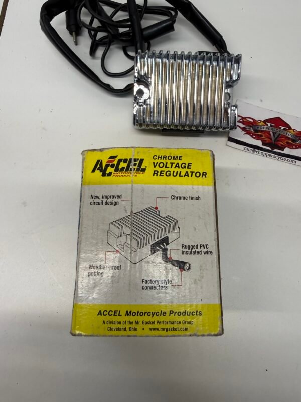 Accel Chrome Voltage Regulator 07-201121C for 1985-90 Harley XL