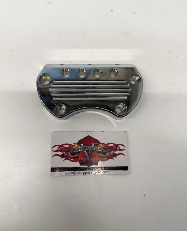 Chrome Billet Top Handlebar Clamp 4 Light Holes for Harley