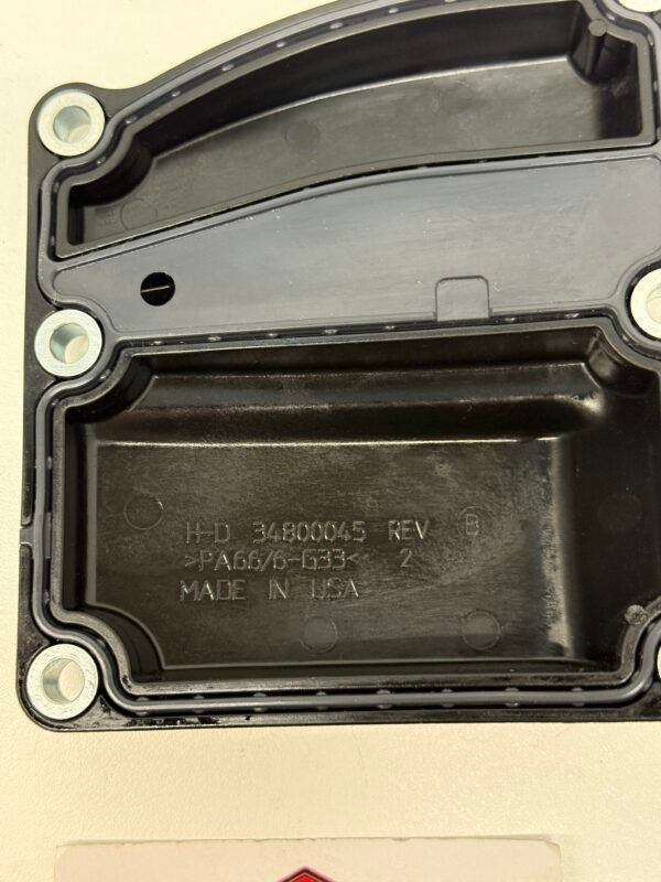 CH958 (3) OEM Harley 34800045 Transmission Top Cover Black M8