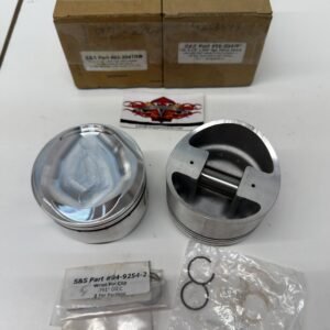 S&S 3-1/2" +.010" Forged Pistons Assembly Set V2 Big Twin 4-5/8" stroke 92-2047