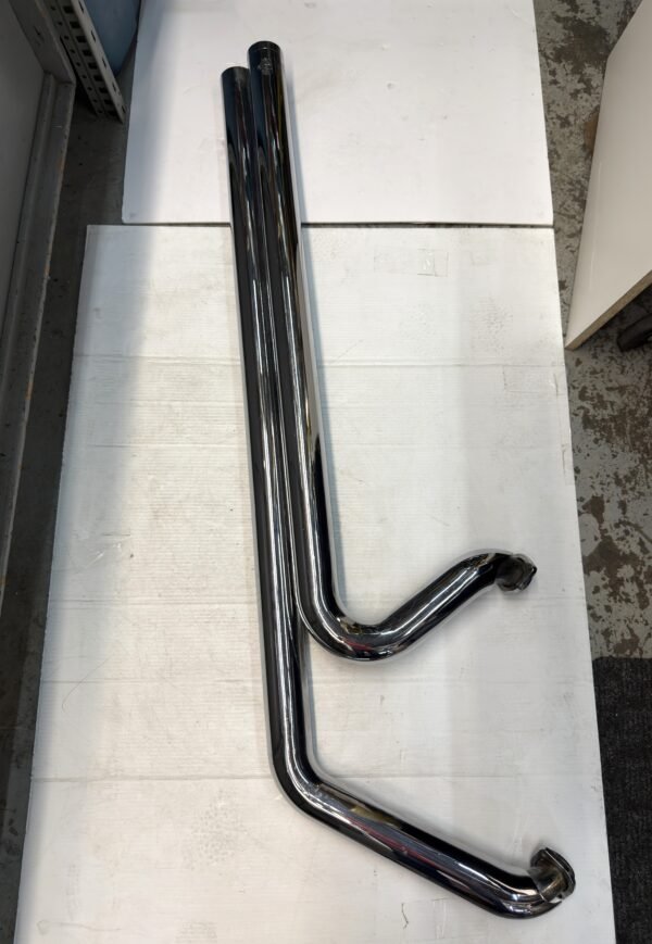 CH966 (1) Vance & Hines Big Shots Long Chrome Exhaust System for Harley 1999-earlier IVO Softail