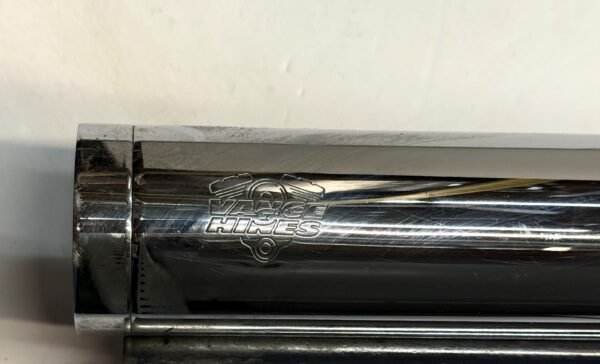 CH966 (4) Vance & Hines Big Shots Long Chrome Exhaust System for Harley 1999-earlier IVO Softail