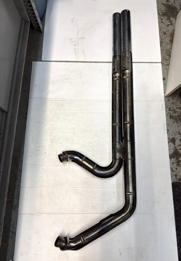 CH966 (5) Vance & Hines Big Shots Long Chrome Exhaust System for Harley 1999-earlier IVO Softail