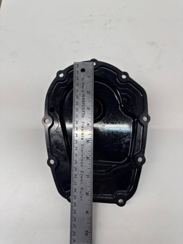 Alloy Art Black Finned Comp Cam Cover M8 for Harley Softail, Touring
