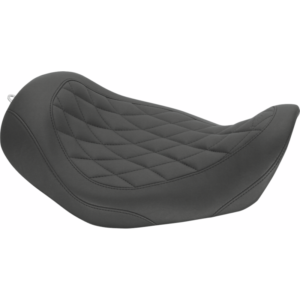 MUSTANG Seat Solo Wide Trip Diamond 76704 Black 06-17 Harley Dyna