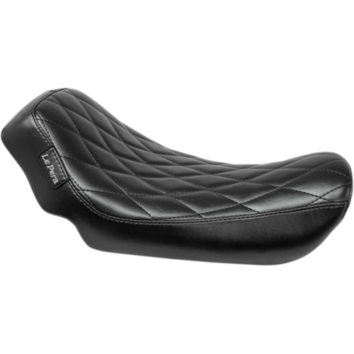 LE PERA Solo Seat Streaker Diamond Black LK-351DM for 06-10 Harley Dyna Super Glide