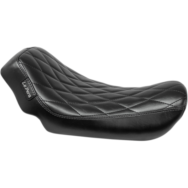 LE PERA Solo Seat Streaker Diamond Black LK-351DM for 06-10 Harley Dyna Super Glide
